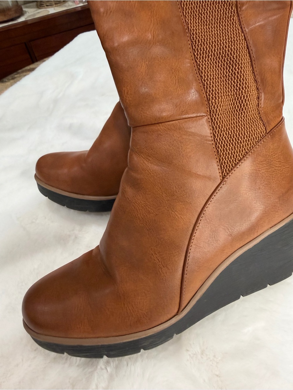 Soul Naturalizer Women’s Adrian Tall Wedge Boot - Brown Size 7.5 - Picture 8 of 8